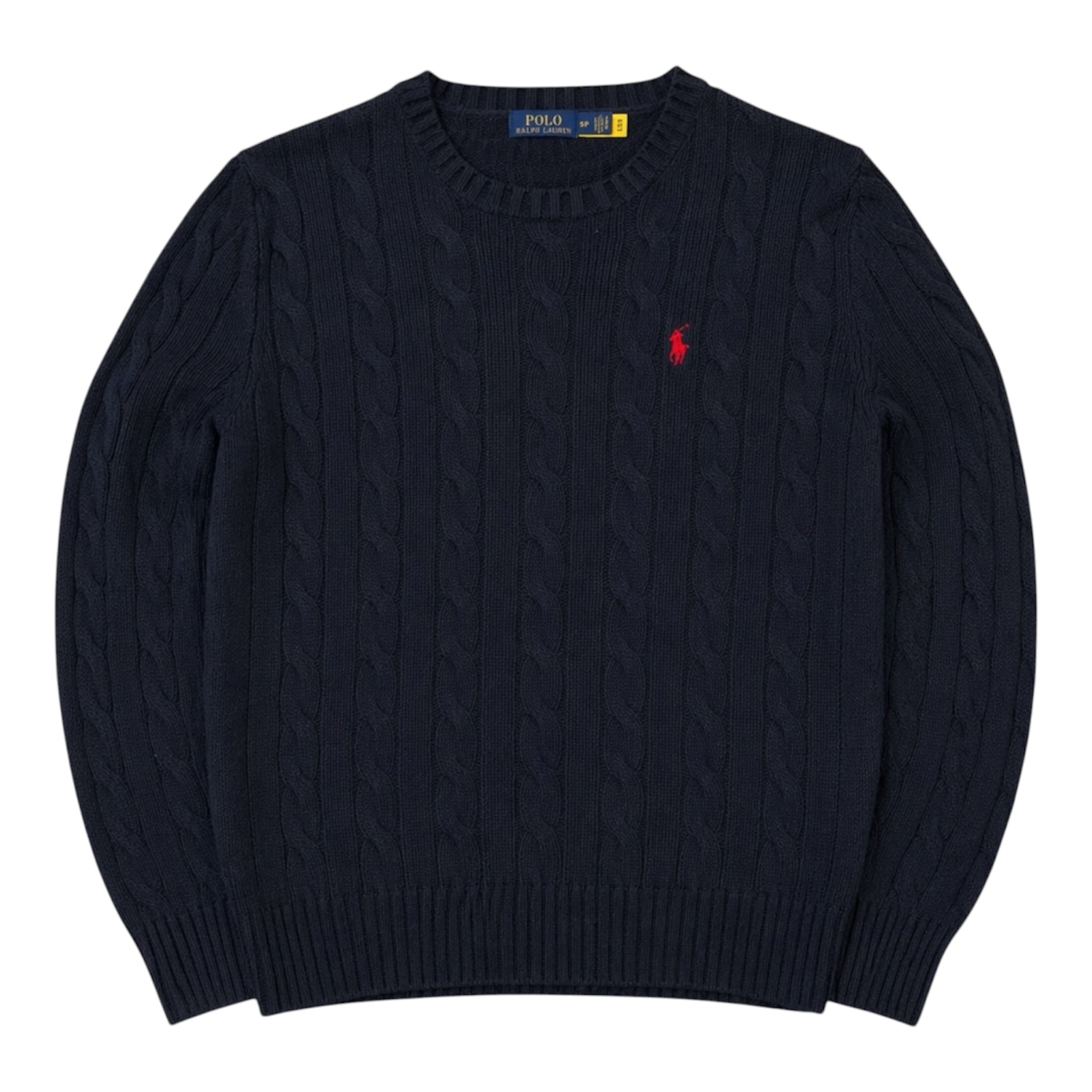 Ralph Lauren Cable-Knit Sweater Schwarz (S)