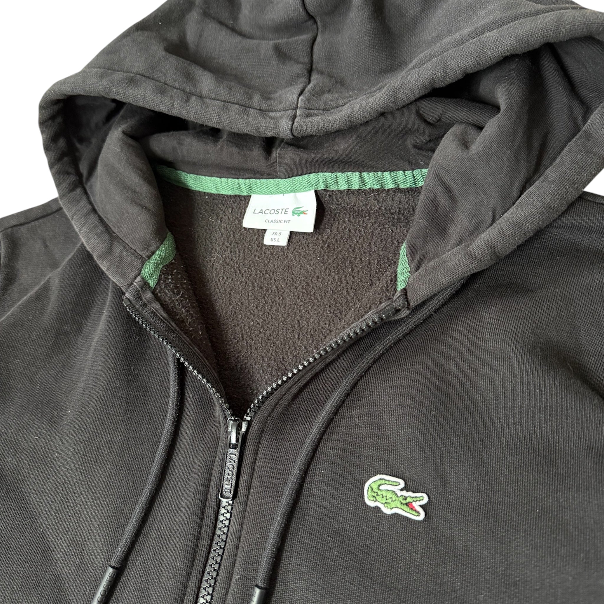 Lacoste Zipper Black (L)