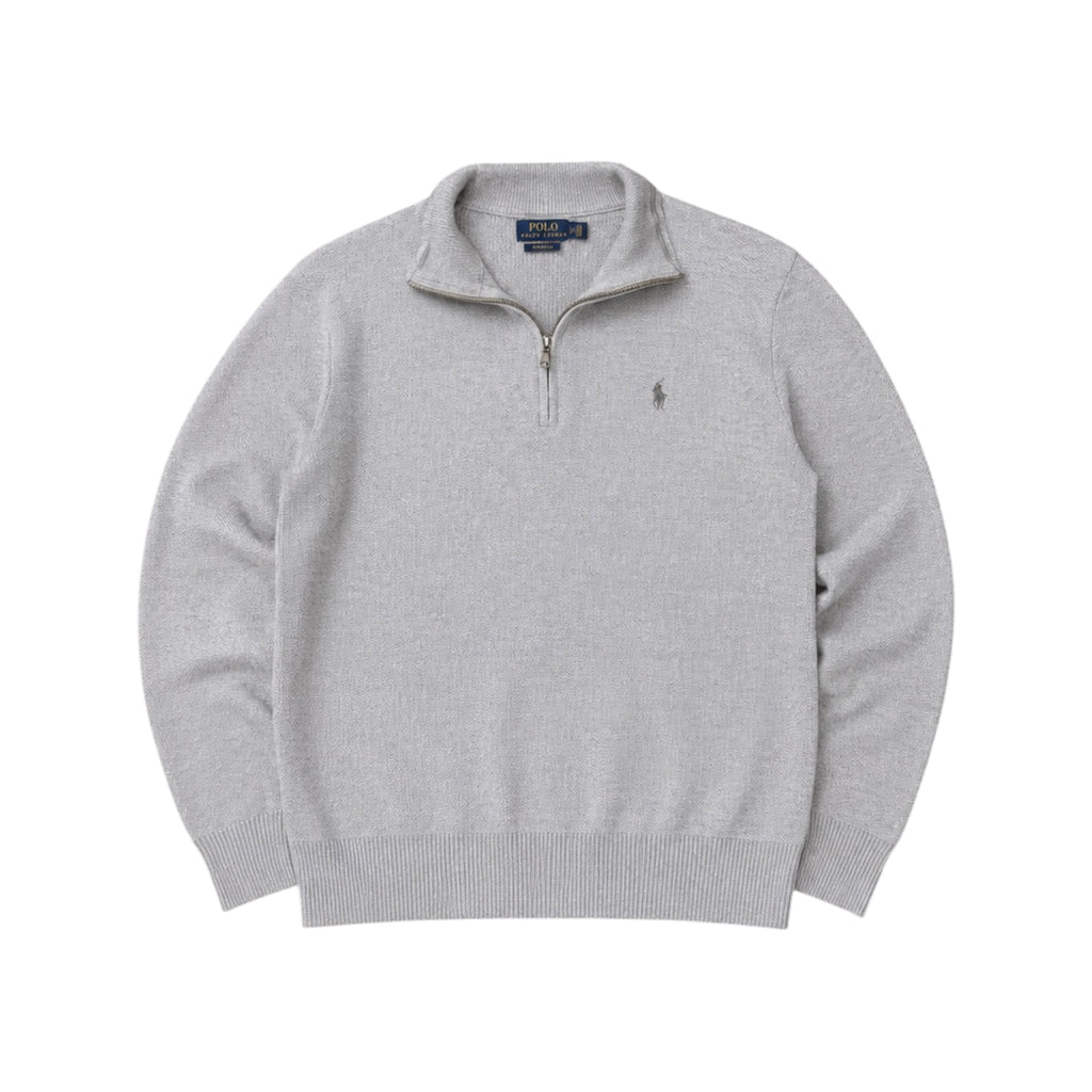 Ralph Lauren Quarter-Zip Sweater Grey (S)