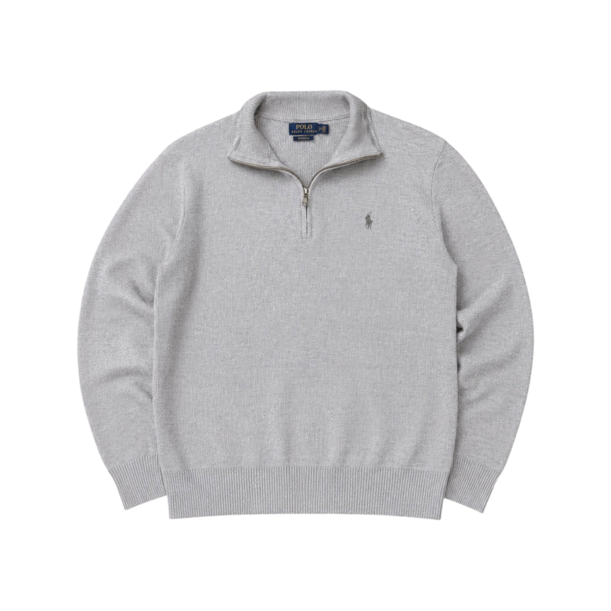 Ralph Lauren Quarter-Zip Sweater Grey (S)