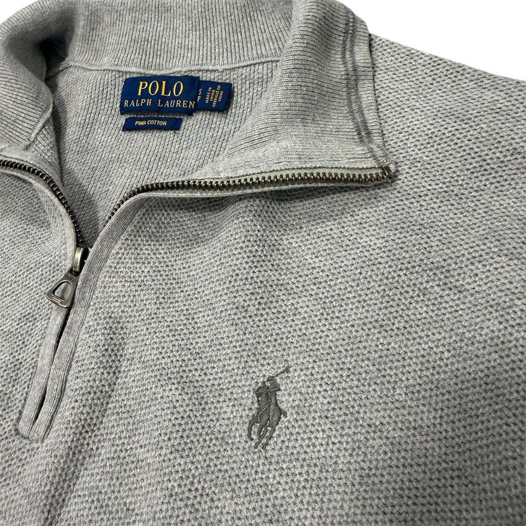 Ralph Lauren Quarter-Zip Sweater Grey (S)