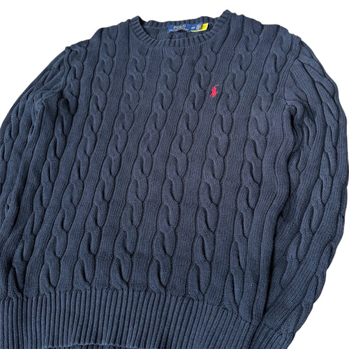 Ralph Lauren Cable-Knit Sweater Schwarz (S)