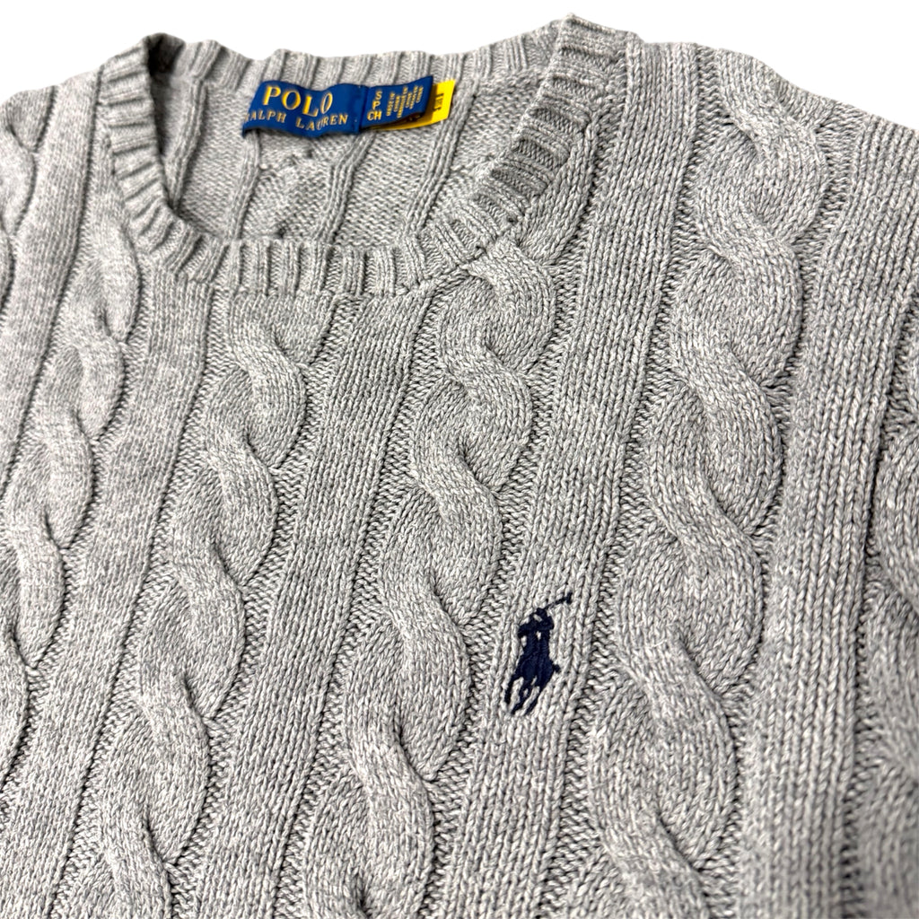 Ralph Lauren Cable-Knit Sweater Grey (S)