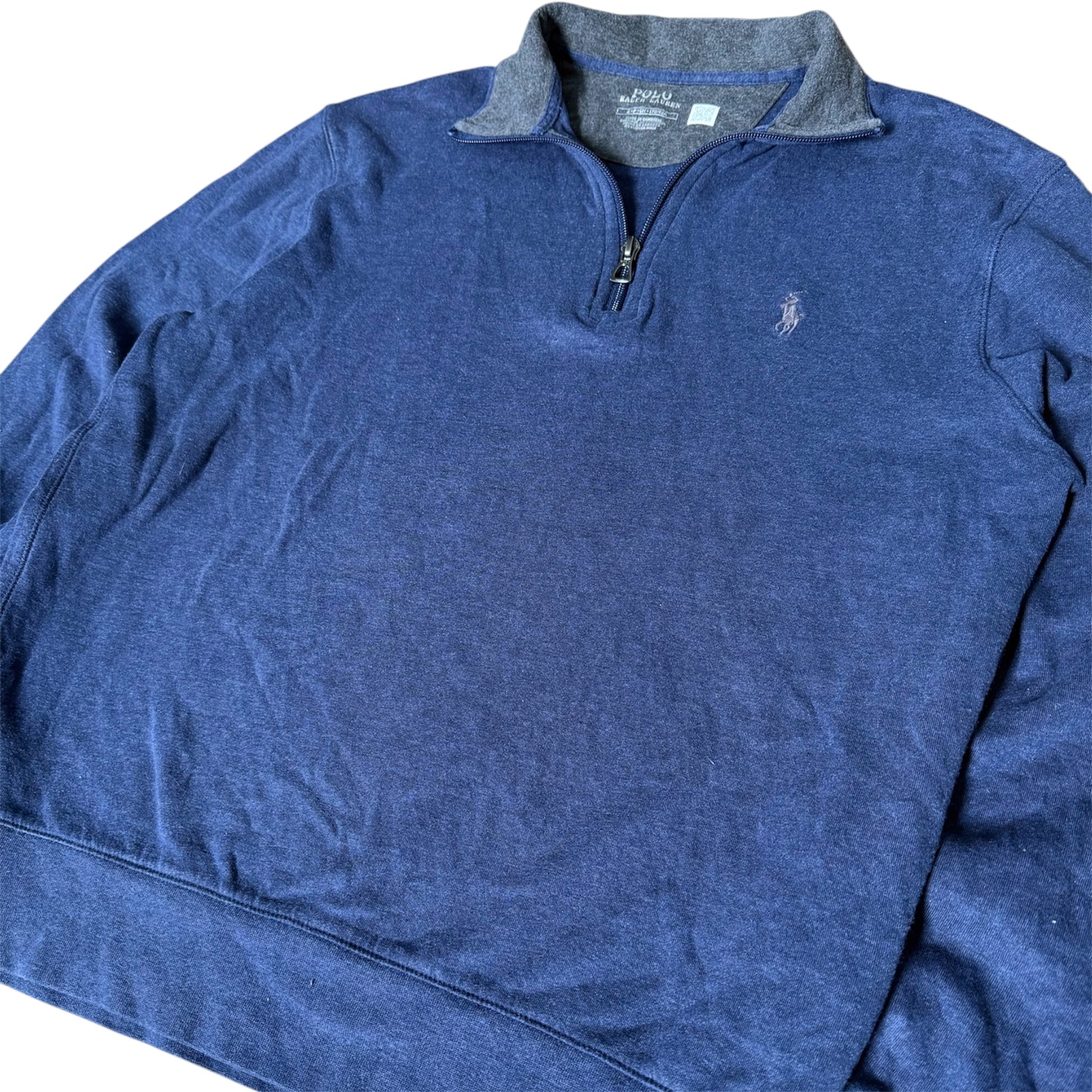 Ralph Lauren Quarter-Zip Navyblue (S)
